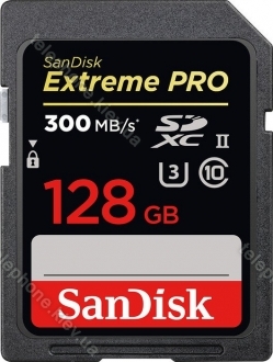 SanDisk Extreme PRO R300/W260 SDXC 128GB, UHS-II U3, Class 10