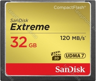 SanDisk Extreme R120/W60 CompactFlash Card 32GB