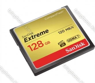 SanDisk Extreme R120/W85 CompactFlash Card 128GB