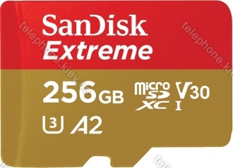 SanDisk Extreme R190/W130 microSDXC 256GB Kit, UHS-I U3, A2, Class 10