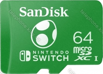 SanDisk Nintendo Switch R100/W90 microSDXC 64GB, UHS-I U3, Class 10