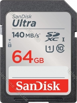 SanDisk Ultra R140 SDXC 64GB, UHS-I U1, Class 10