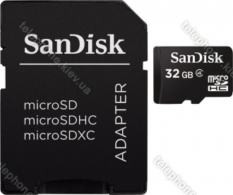 SanDisk microSDHC 32GB Kit, Class 4