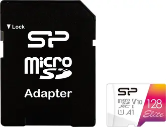 Silicon Power Elite R100 microSDXC 128GB Kit, UHS-I U1, A1, Class 10