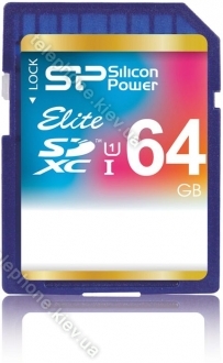 Silicon Power Elite R50/W15 SDXC 64GB, UHS-I, Class 10