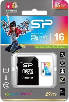 Silicon Power Elite R85/W15 microSDHC 16GB Kit, UHS-I U1, Class 10