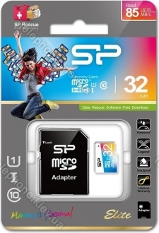 Silicon Power Elite R85/W15 microSDHC 32GB Kit, UHS-I U1, Class 10