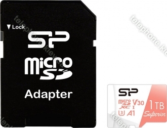 Silicon Power Superior R100/W80 microSDXC 1TB Kit, UHS-I U3, A1, Class 10
