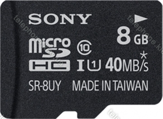 Sony R40 microSDHC 8GB Kit, UHS-I, Class 10