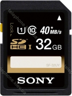 Sony SF-U Series R40 SDHC 32GB, UHS-I, Class 10