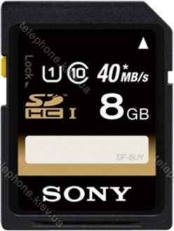 Sony SF-U Series R40 SDHC 8GB, UHS-I, Class 10