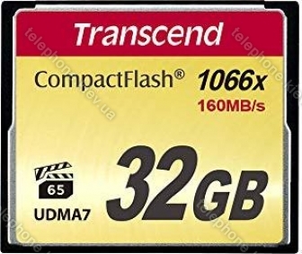 Transcend 1066x R160/W120 CompactFlash Card 32GB