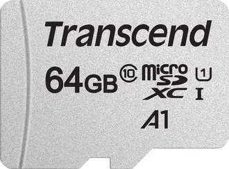 Transcend 300S R100/W20 microSDXC 64GB, UHS-I U1, Class 10