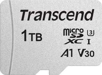 Transcend 300S R100/W85 microSDXC 1TB Kit, UHS-I U3, A2, Class 10