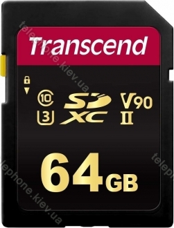 Transcend 700S R285/W180 SDXC 64GB, UHS-II U3, Class 10
