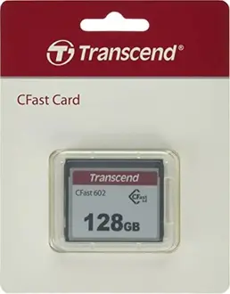 Transcend CFX602 R500/W350 CFast 2.0 CompactFlash Card 128GB