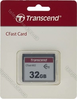 Transcend CFX602 R500/W350 CFast 2.0 CompactFlash Card 32GB
