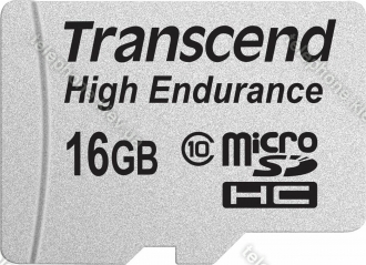 Transcend High Endurance 10V R21/W20 microSDHC 16GB Kit, Class 10