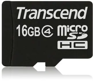 Transcend microSDHC 16GB, Class 4
