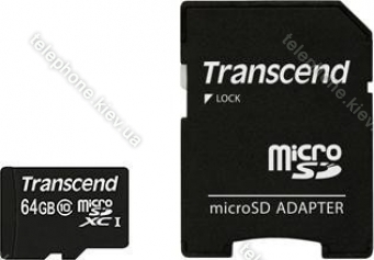 Transcend microSDXC 64GB Kit, Class 10