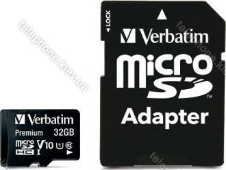 Verbatim Premium 600x R90 microSDHC 32GB Kit, UHS-I U1, Class 10