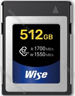 Wise Advanced CFX-B Series R1700/W1550 CFexpress Type B 512GB