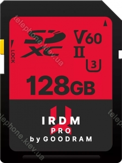 goodram IRDM S6B0 R265/W120 SDXC 128GB, UHS-II U3, Class 10