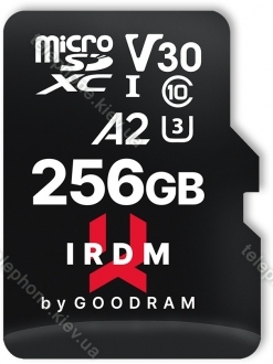 goodram M2AA IRDM MICROCARD R170/W120 microSDXC 256GB Kit, UHS-I U3, A2, Class 10