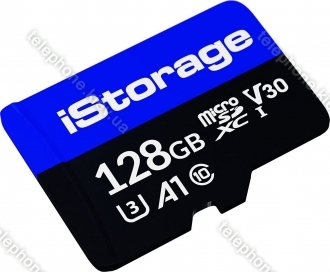 iStorage microSDXC 128GB, UHS-I U3, A1, Class 10