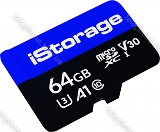 iStorage microSDXC 64GB, UHS-I U3, A1, Class 10, 10er-Pack