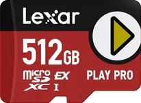 Lexar PLAY PRO R900/W600 microSDXC Express 512GB, Class 10, SD Express EX I
