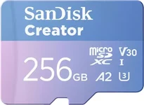 SanDisk Creator R190/W130 microSDXC 256GB Kit, UHS-I U3, A2, Class 10