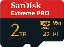 SanDisk Extreme PRO R200/W140 microSDXC 2TB Kit, UHS-I U3, A2, Class 10