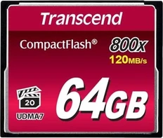 Transcend 800x R120/W60 CompactFlash Card 64GB