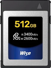 Wise Advanced CFX4-B Series R3400/W2600 CFexpress 4.0 Type B 512GB