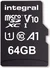 Integral High Speed R100 microSDXC 64GB Kit, UHS-I U1, A1, Class 10