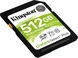 Kingston Canvas Select Plus Gen3 R100/W85 SDXC 512GB, UHS-I U3, Class 10
