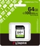 Kingston Canvas Select Plus Gen3 R100 SDXC 64GB, UHS-I U1, Class 10