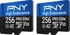 PNY Pro Elite High Endurance R100/W90 microSDXC 256GB Kit, UHS-I U3, A2, Class 10, 2er-Pack