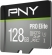 PNY Pro Elite R100/W90 microSDXC 128GB Kit, UHS-I U3, A1, Class 10