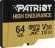 Patriot EP High Endurance R95 microSDXC 64GB Kit, UHS-I U1, A1, Class 10