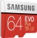 Samsung EVO Plus R100/W60 microSDXC 64GB Kit, UHS-I U3, Class 10