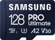 Samsung PRO Ultimate R200/W130 microSDXC 128GB Kit, UHS-I U3, A2, Class 10