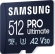 Samsung PRO Ultimate R200/W130 microSDXC 512GB Kit, UHS-I U3, A2, Class 10