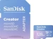 SanDisk Creator R190/W90 microSDXC 128GB Kit, UHS-I U3, A2, Class 10