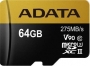ADATA Premier ONE R275/W155 microSDXC 64GB Kit, UHS-II U3, Class 10 (AUSDX64GUII3CL10-CA1)