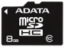 ADATA Turbo microSDHC 8GB Kit, Class 10 (AUSDH8GCL10-RA1)