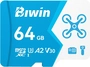 Biwin MS160 R160/W70 microSDXC 64GB, UHS-I U3, A2, Class 10