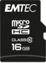Emtec Classic R20/W12 microSDHC 16GB Kit, Class 10 (ECMSDM16GHC10CG)