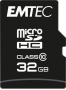 Emtec Classic R20/W12 microSDHC 32GB Kit, Class 10 (ECMSDM32GHC10CG)